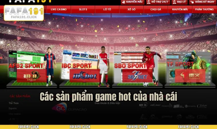 gioi thieu fafa191 3 Các sản phẩm game hot của nhà cái